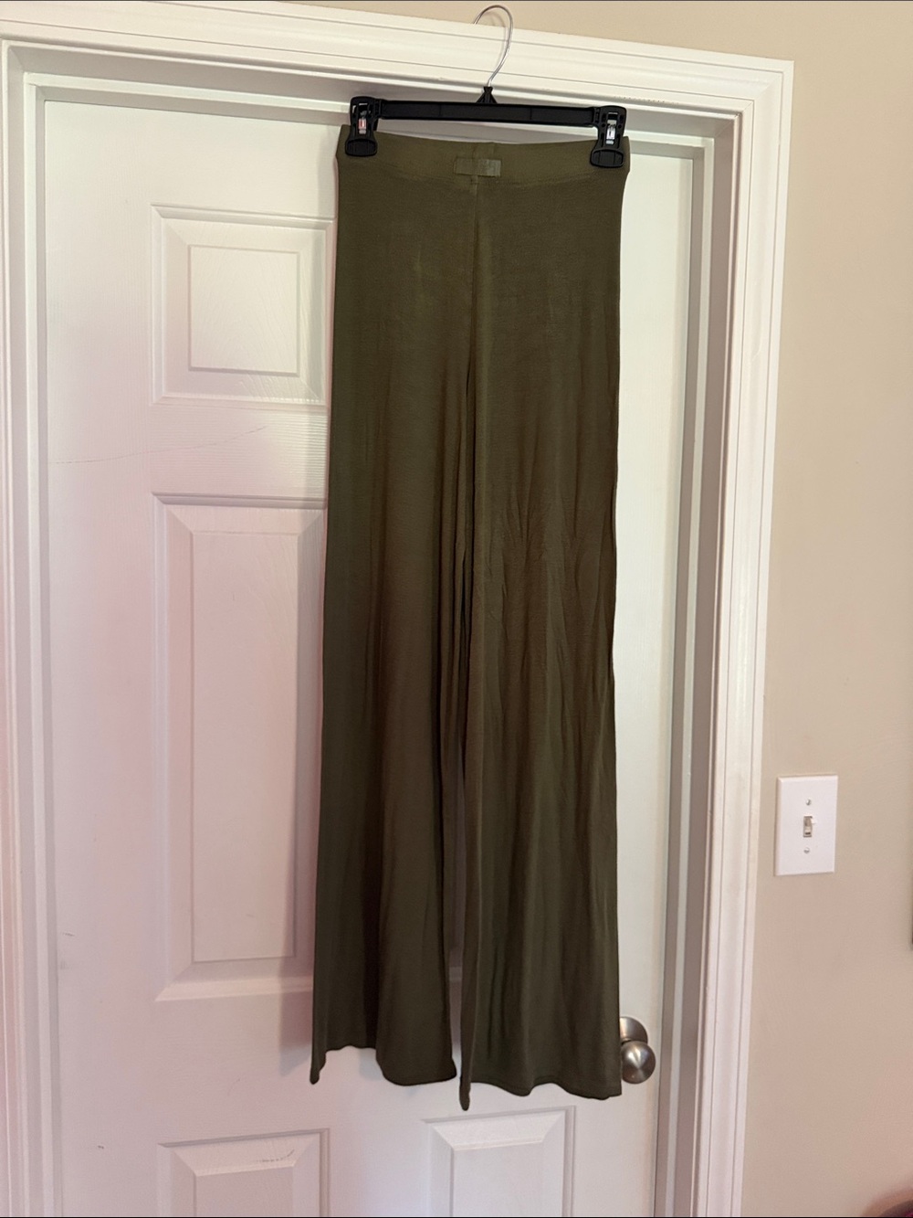 Victoria's Secret Olive Green Wide-Leg Lounge Pants